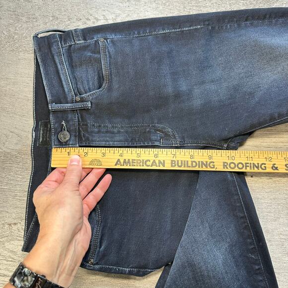 Mother The Stunner Zip Two Step Fray Jean Last Call Dark 25 Skinny - Picture 14 of 16